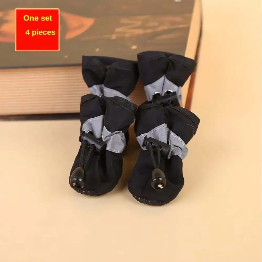 4Pcs Water-Resistant Dog Shoes for Small Dogs - Protect Your Pet'S Paws and Keep